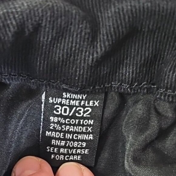 Rue21 Mens Skinny Jeans 30x32 Black White Supreme Flex Skinny Distressed rn70829 - Picture 5 of 6